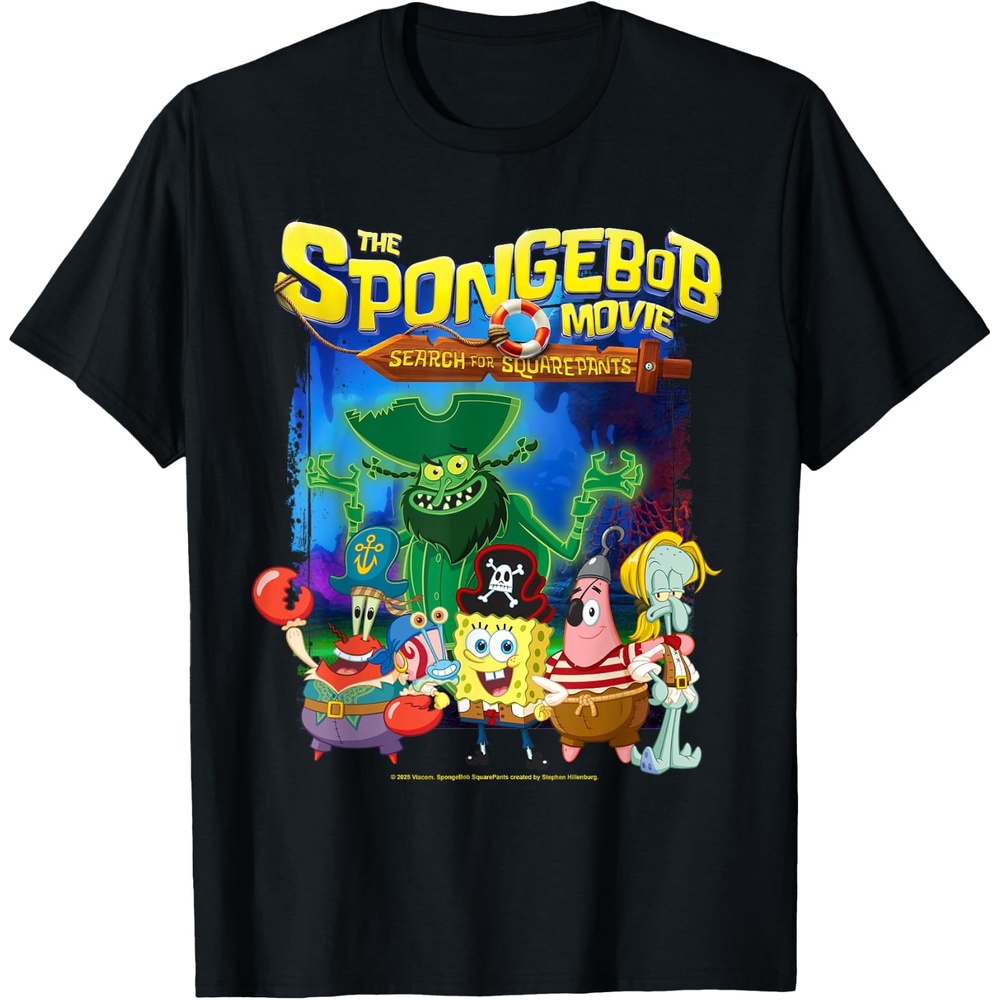 image:imageSpongebob Movie 2025 Crew Lineup TShirtBlack