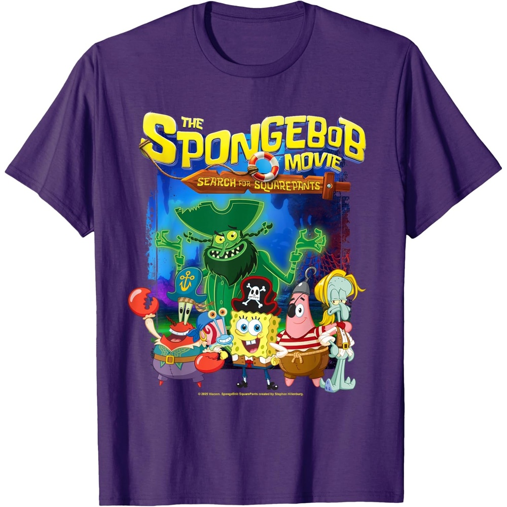 image:imageSpongebob Movie 2025 Crew Lineup TShirtPurple
