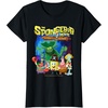 Spongebob Movie (2025) Crew Lineup T-Shirt(Black)