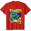 Spongebob Movie (2025) Crew Lineup T-Shirt(Red)