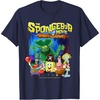 Spongebob Movie (2025) Crew Lineup T-Shirt(Navy Blue)