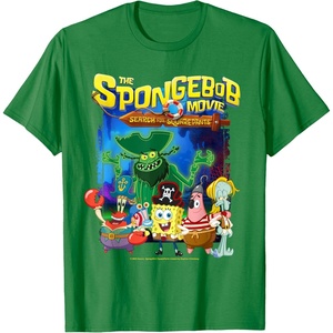 Spongebob Movie (2025) Crew Lineup T-Shirt(Kelly Green)