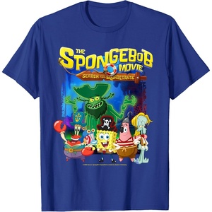 Spongebob Movie (2025) Crew Lineup T-Shirt(Royal Blue)